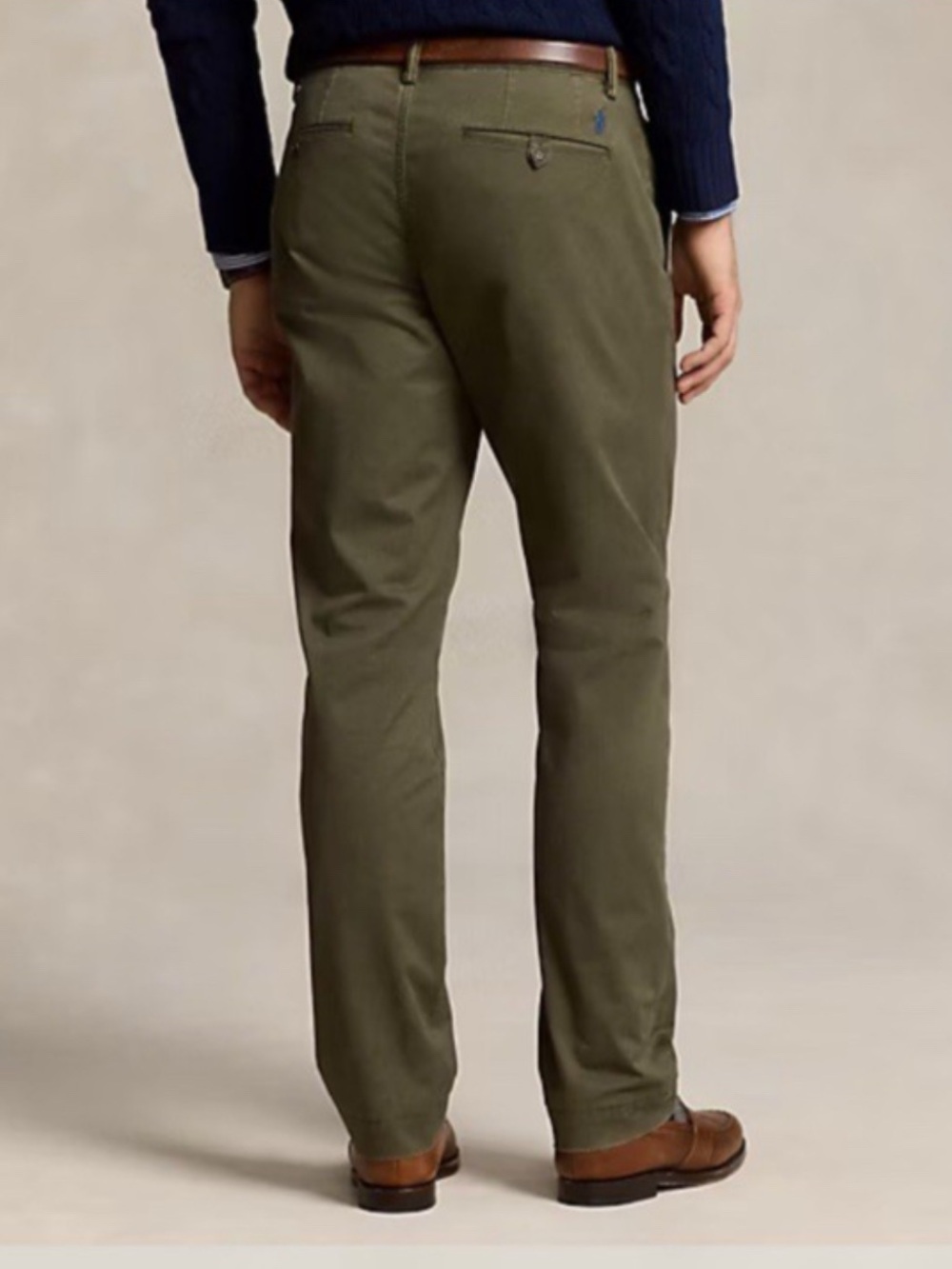 Polo Ralph Lauren The Polo Chino Pant Green Stretch Straight Classic Fit - 32x32 - Picture 11 of 11